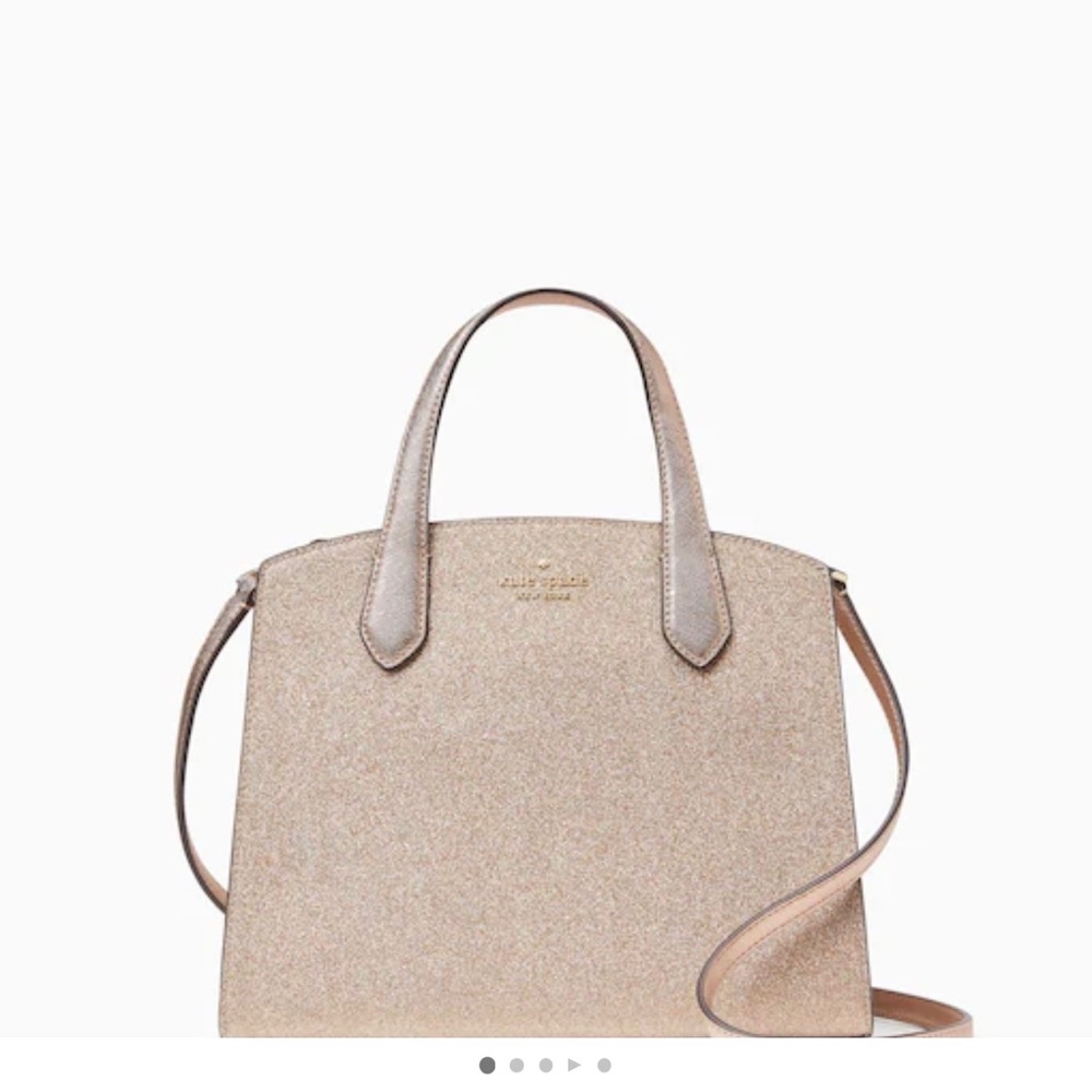 NWT- Kate Spade Tinsel Bag in Rose Gold